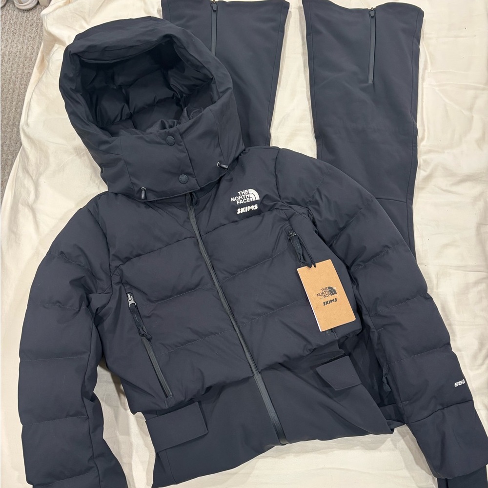 NORTHFACE x SKIMS ski one piece jumpsuit 550 size small in black